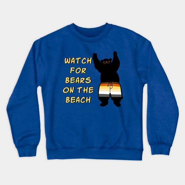 Bears on the Beach Crewneck Sweatshirt by JasonLloyd